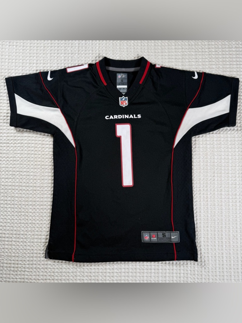 Nike Cardinals Murray #1 Jersey Youth Size S Black NFL On Field